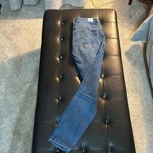 Hudson Midrise Crop Natalie supper skinny jeans